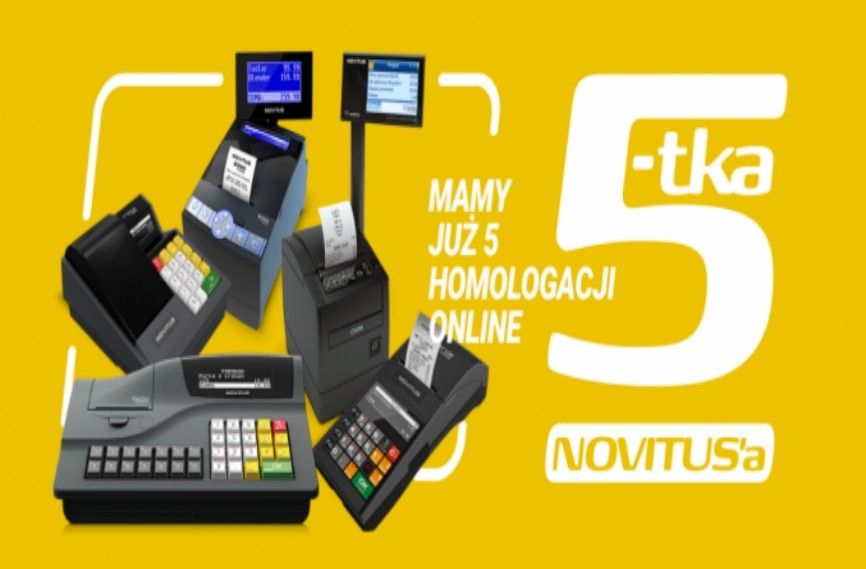 5-tka Novitusa - mamy juz 5 homologacji na kasy online 