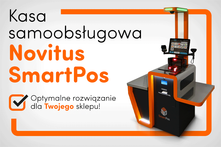 Pierwsza w ofercie Novitus kasa samoobsługowa – SmartPOS. 